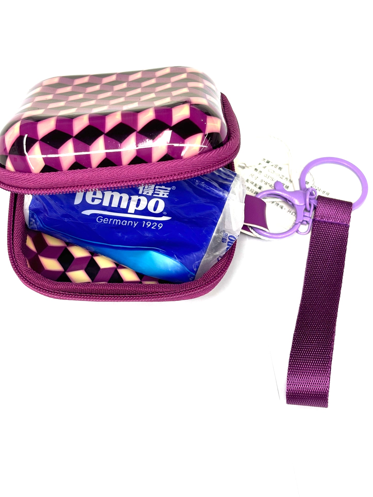 Square case Esher purple