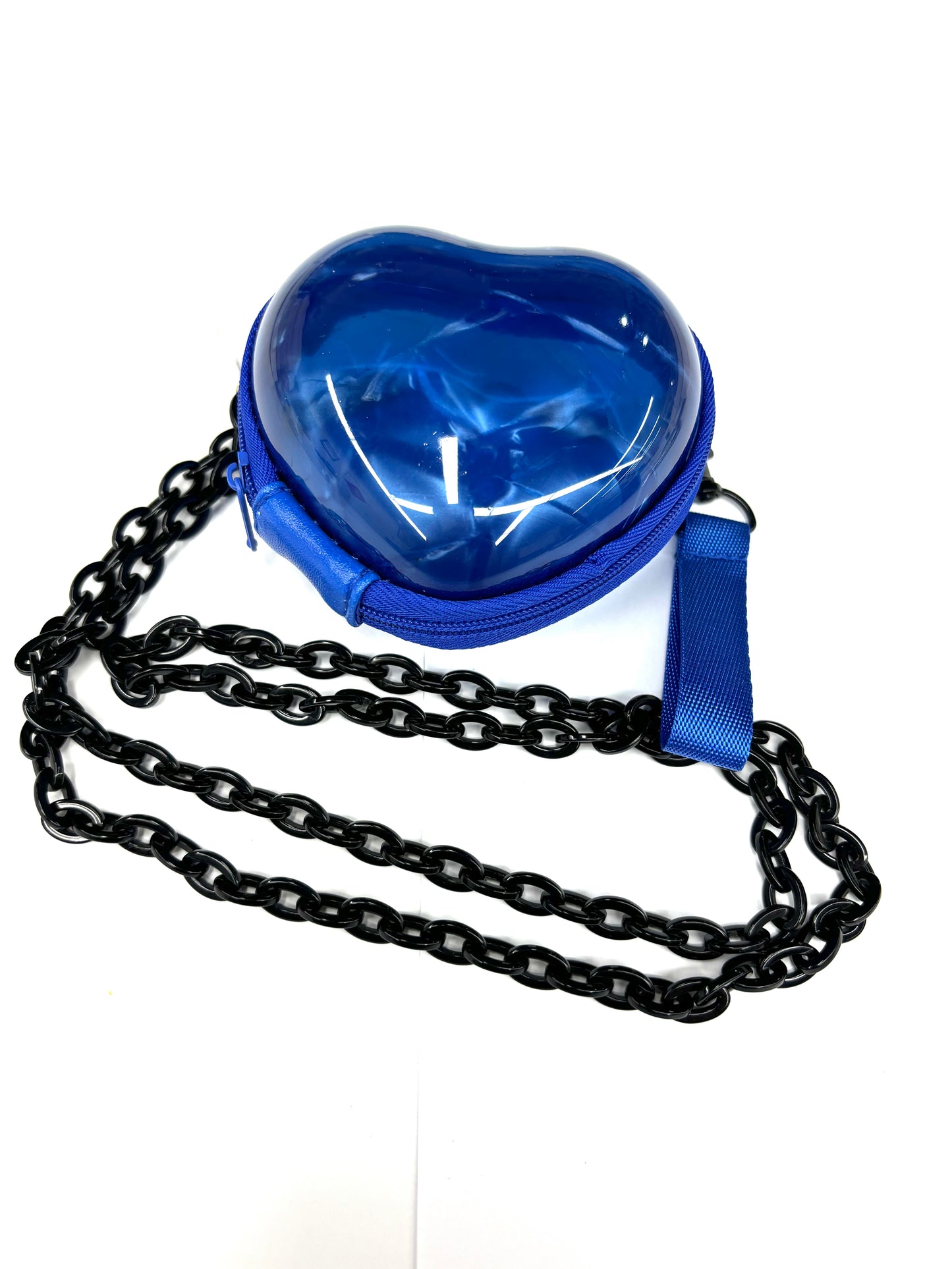 3D-heart small Marble blue