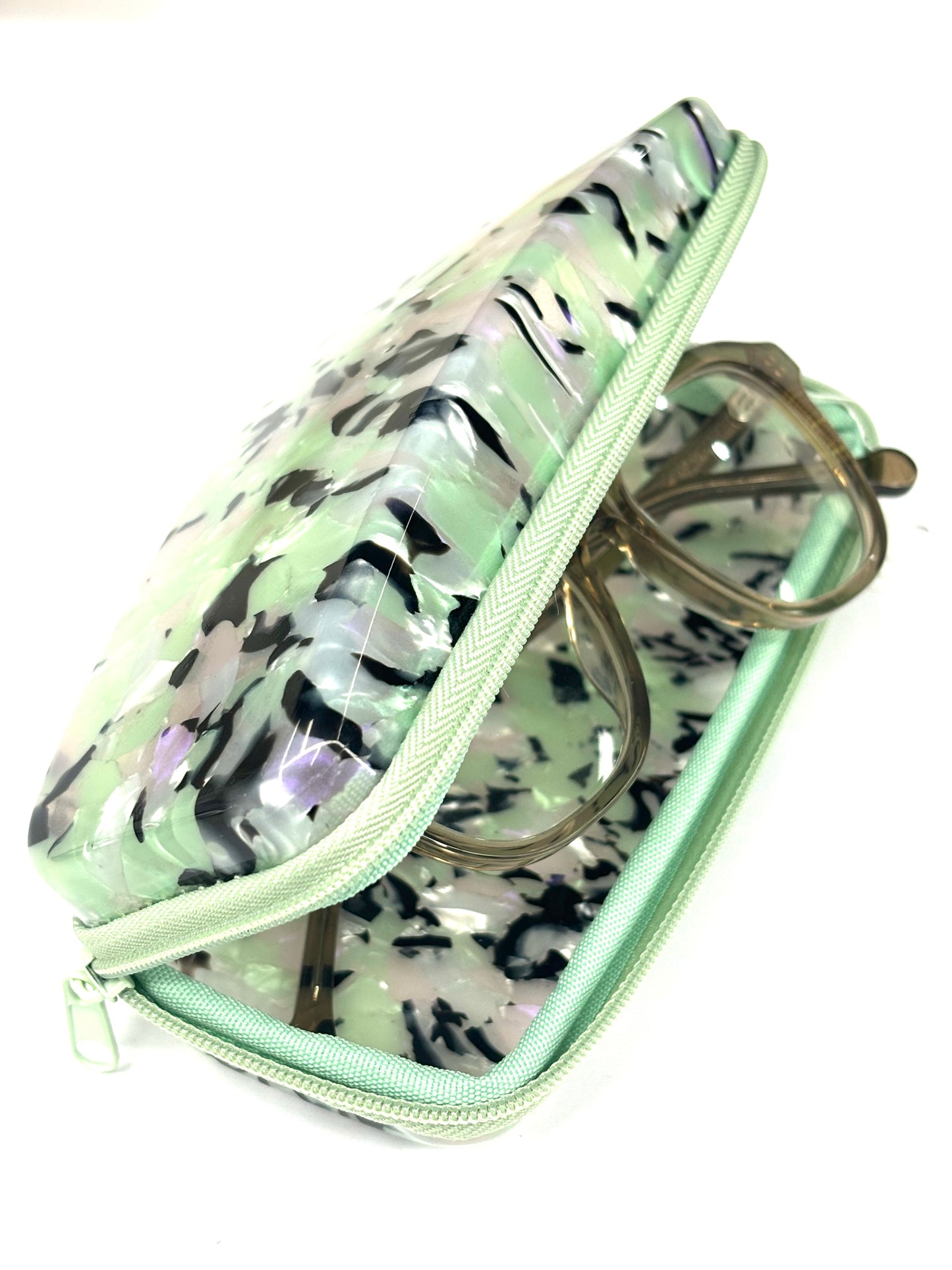 Classic glasses case Pearl forest