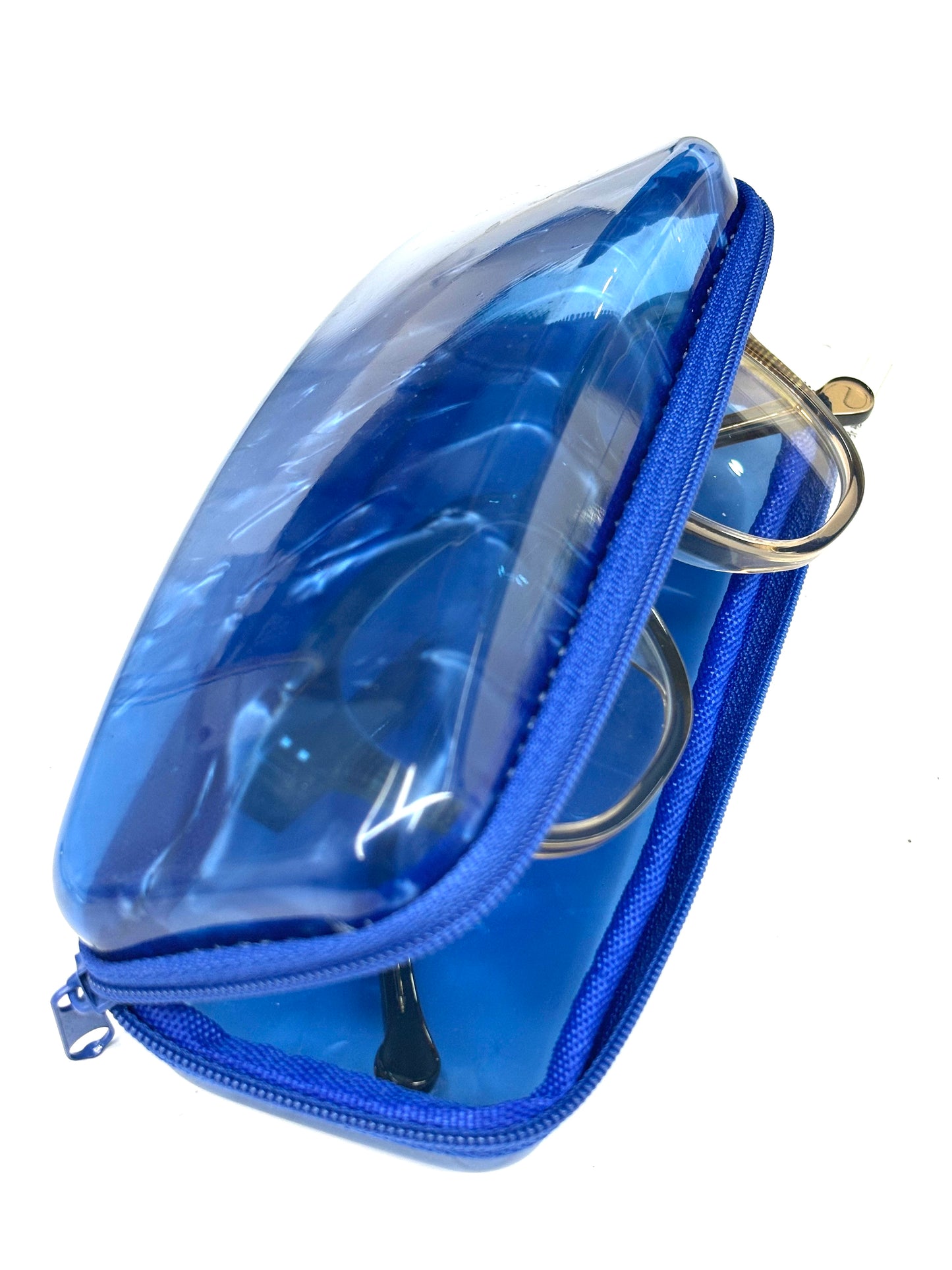 Classic glasses case Marble blue