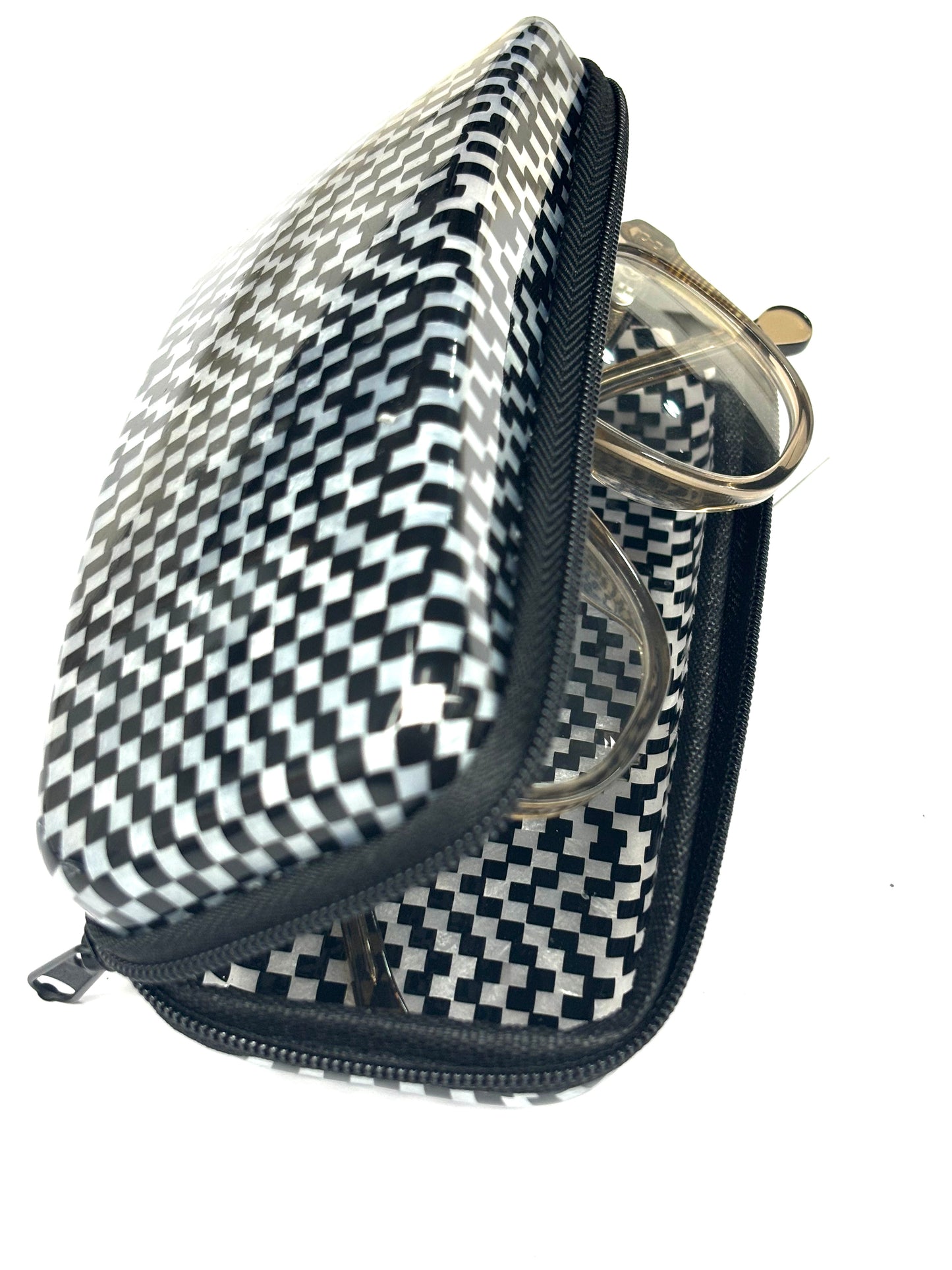Classic glasses case Chessboard classique