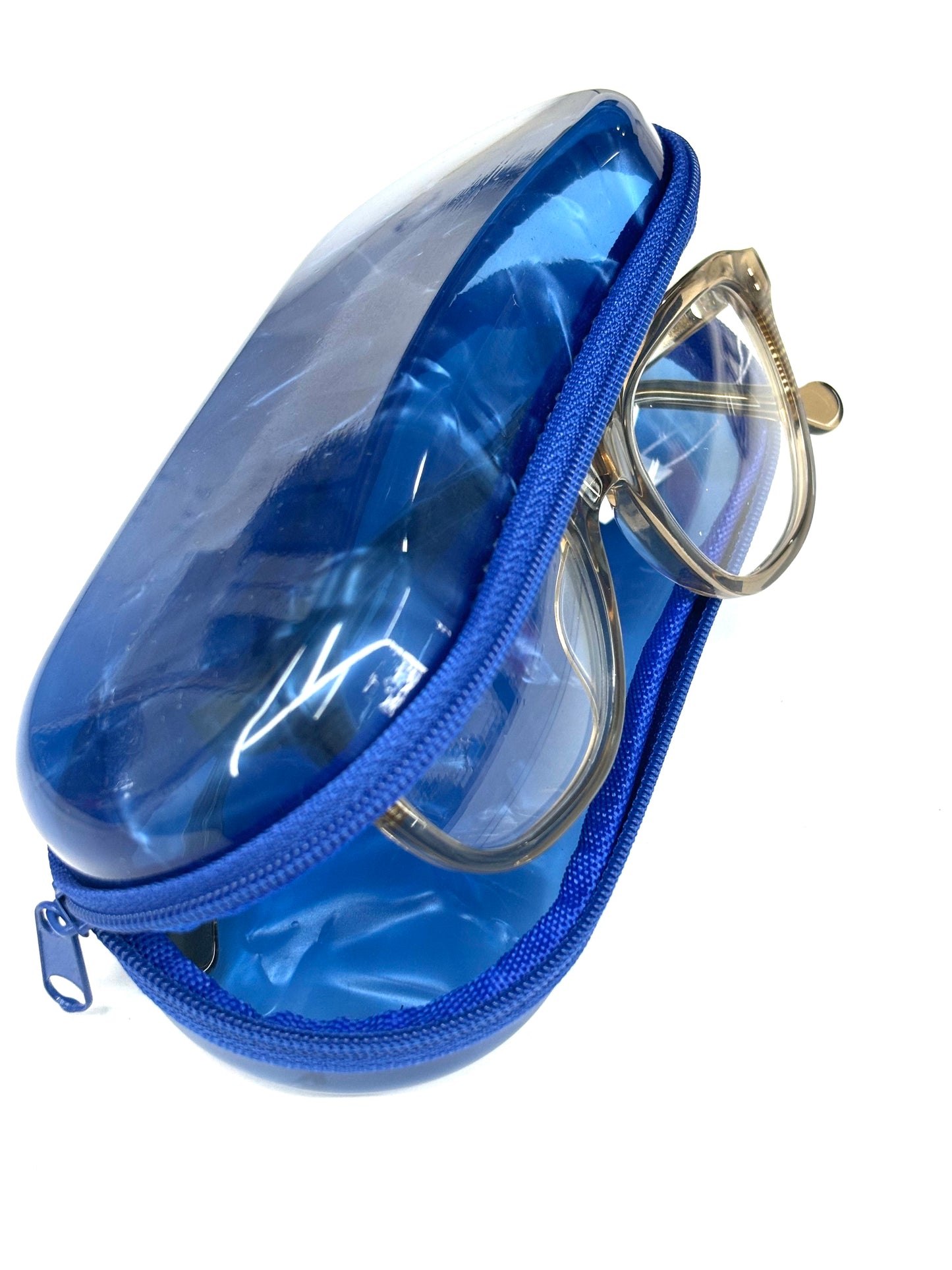 Infinity glasses case Marble blue